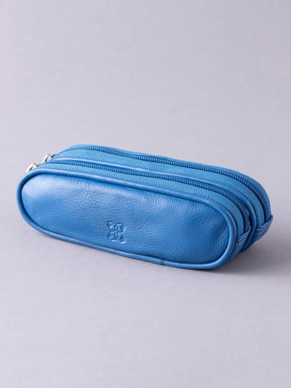 Blauw - Lakeland Leather dubbele brillenkoker