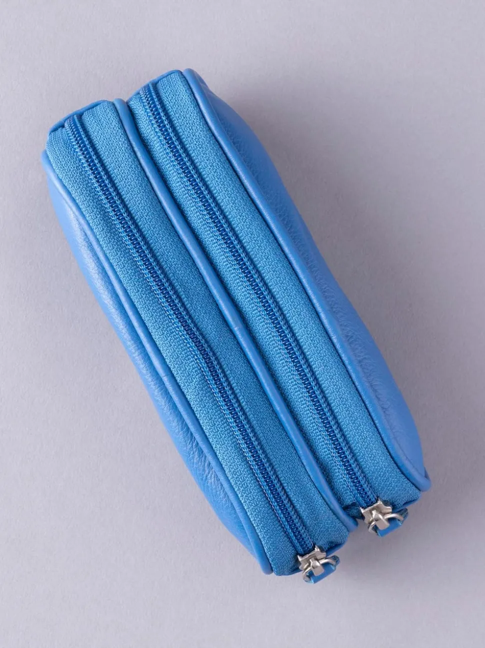 Blauw - Lakeland Leather dubbele brillenkoker