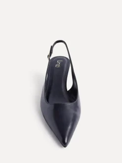 Blauw - Linzi Elvira slingback pumps met kleine hak