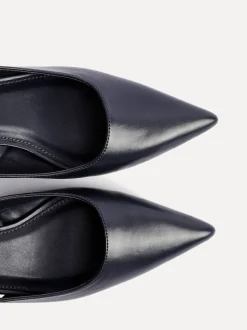 Blauw - Linzi Elvira slingback pumps met kleine hak