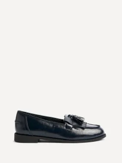 Blauw - Linzi Rosemary klassieke instaploafers met kwastjes