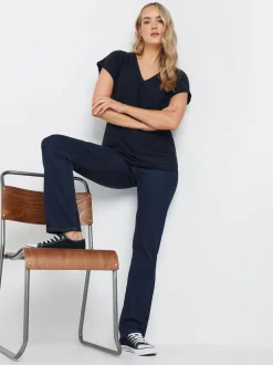Blauw - Long Tall Sally jeans met rechte pijpen