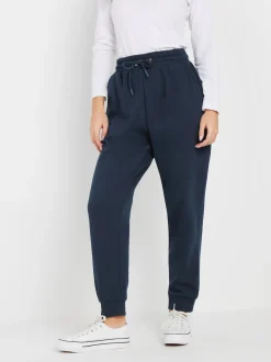 Blauw - M&Co Petite joggingbroek met boorden