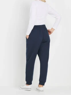 Blauw - M&Co Petite joggingbroek met boorden