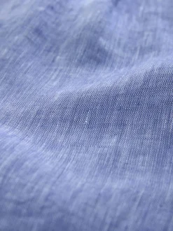 Blauw - N. Premium 100% Linen Shorts