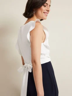 Blauw - Phase Eight Ayla Ruffle Jumpsuit