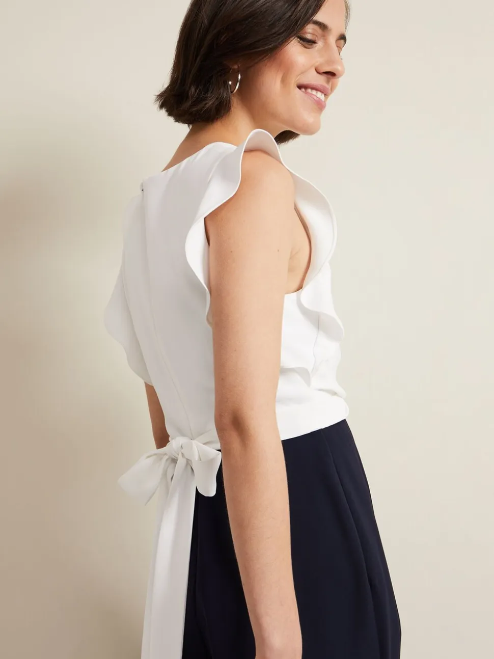 Blauw - Phase Eight Ayla Ruffle Jumpsuit