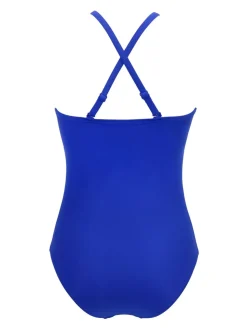 Blauw - Pour Moi - Beach gebonden hoogsluitend badpak