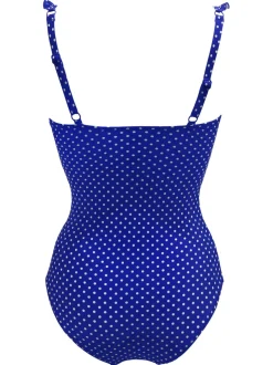 Blauw - Pour Moi Sicily buikcorrigerend badpak met ruches