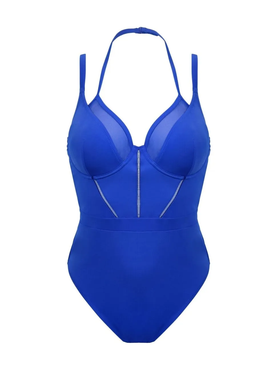 Blauw - Pour Moi Sydney beugelbadpak met dubbele bandjes