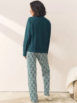 Blauw - Pyjama met lange mouwen