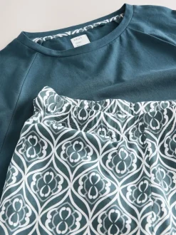 Blauw - Pyjama met lange mouwen
