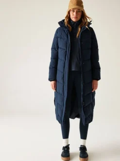 Blauw - Regatta Eloria zware waterafstotende stretchy jas
