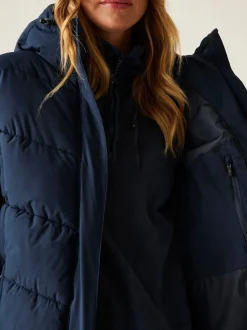 Blauw - Regatta Eloria zware waterafstotende stretchy jas