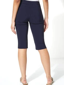 Blauw - Roman - Knielange stretchshort