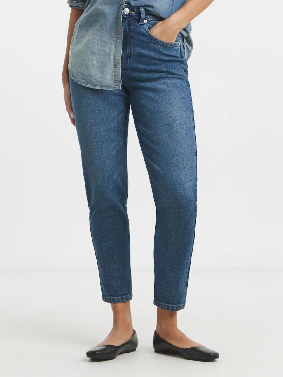 Blauw - Simply Be 99/1 Loose Mom Jeans
