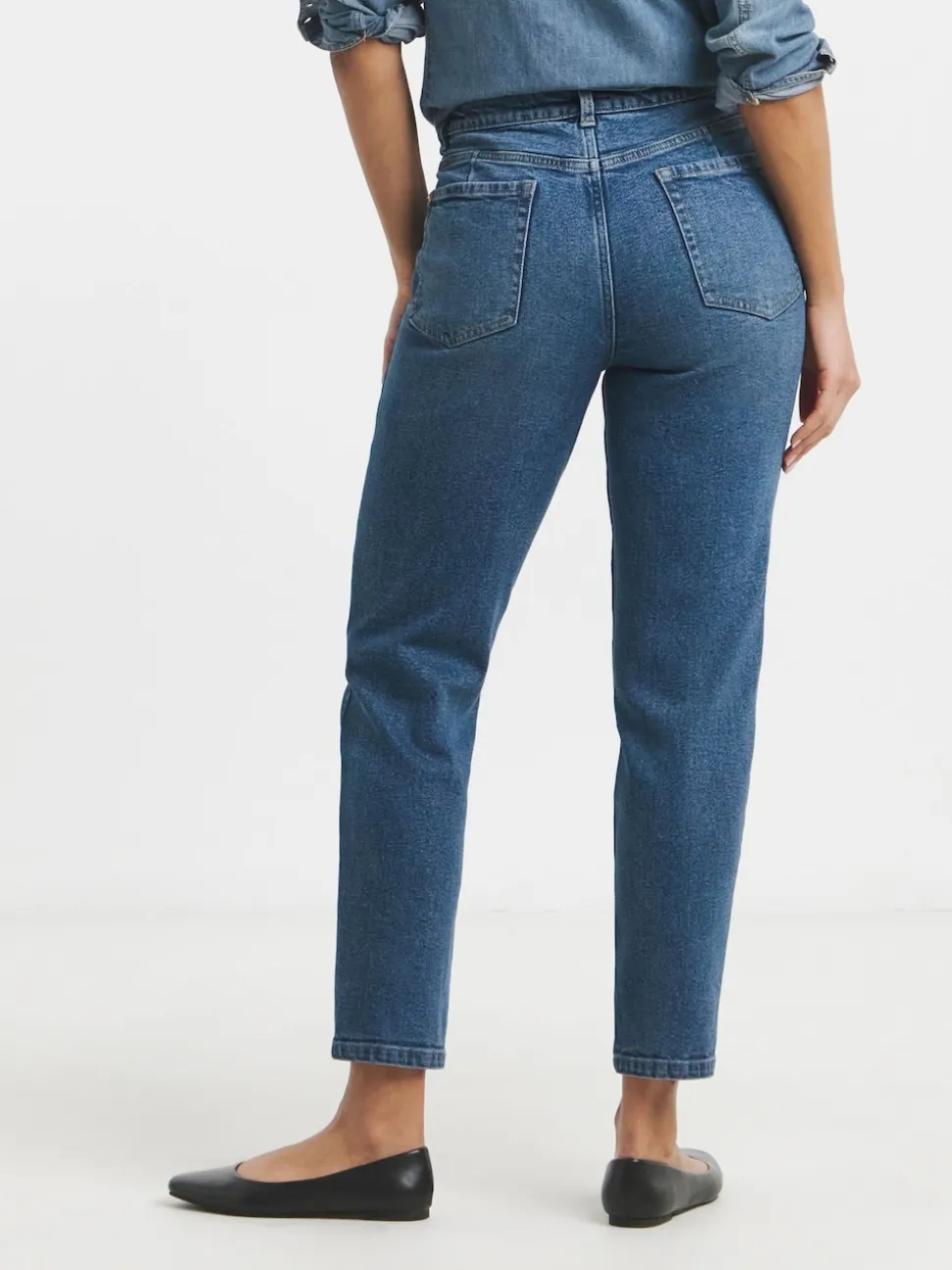 Blauw - Simply Be 99/1 Loose Mom Jeans