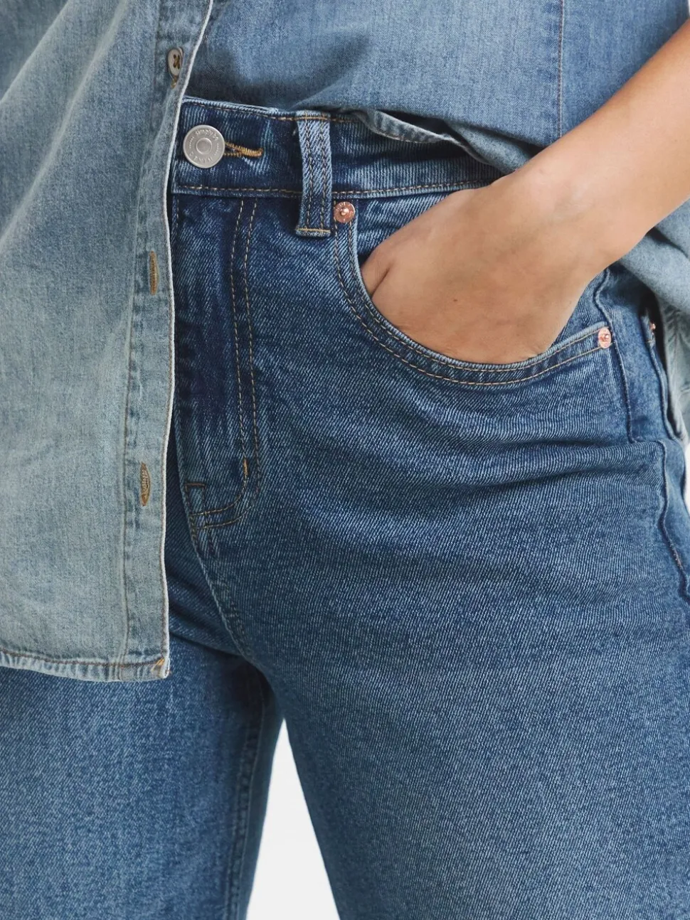 Blauw - Simply Be 99/1 Loose Mom Jeans