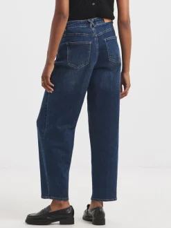 Blauw - Simply Be Smart Tapered Barrel Jeans