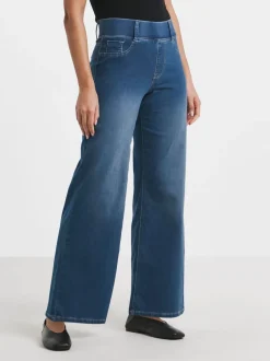 Blauw - Simply Be Wide Leg Jeggings