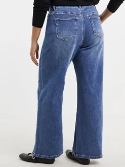 Blauw - Simply Be Wide Leg Cosy Jeans