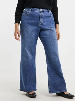 Blauw - Simply Be Wide Leg Cosy Jeans