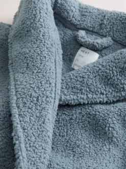 Blauw - Teddy badjas