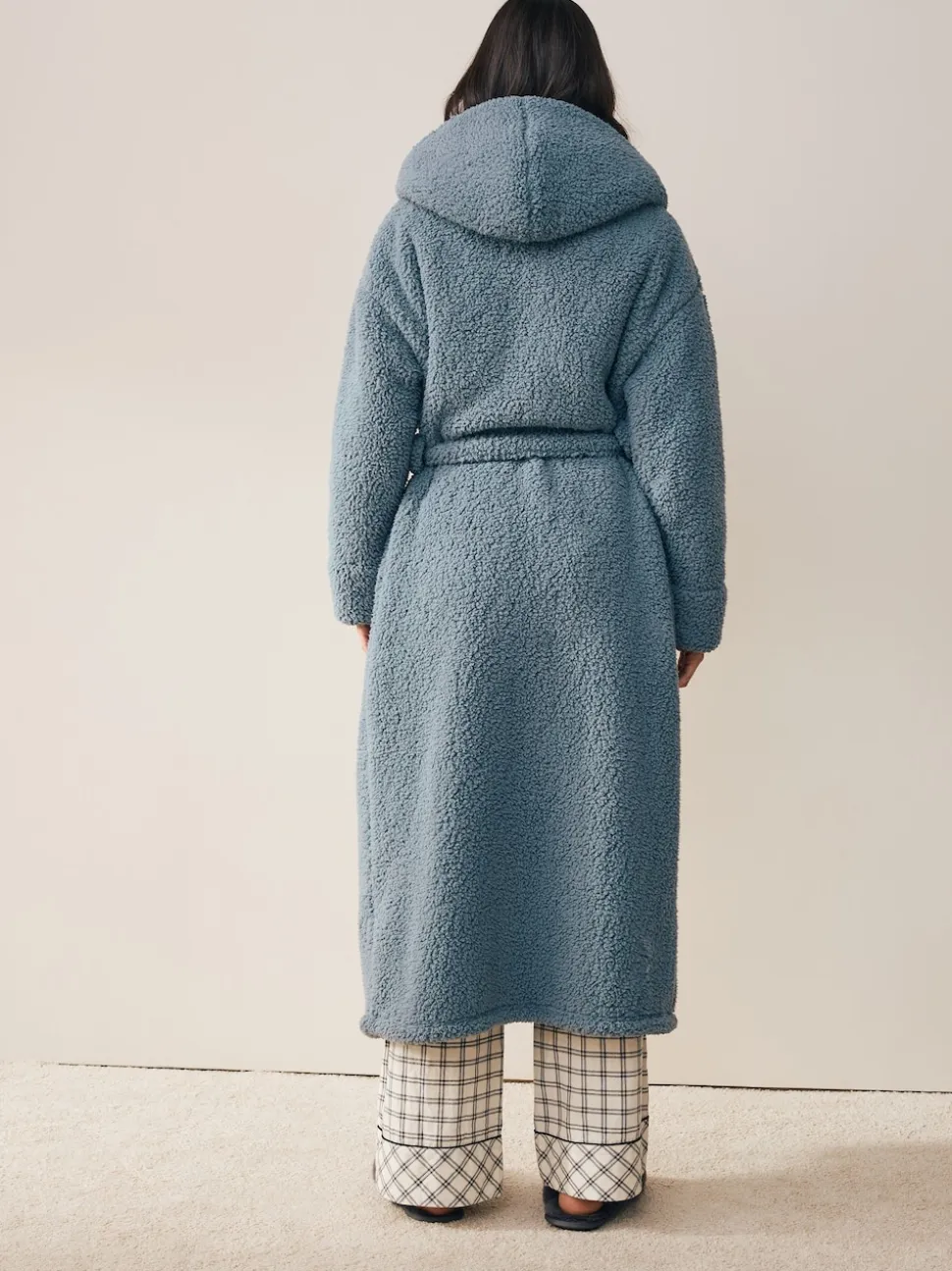 Blauw - Teddy badjas