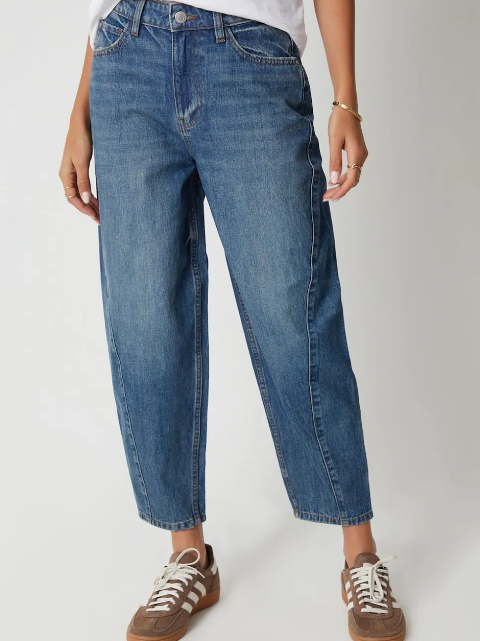 Blauw - Threadbare jeans met ruime rechte pijpen