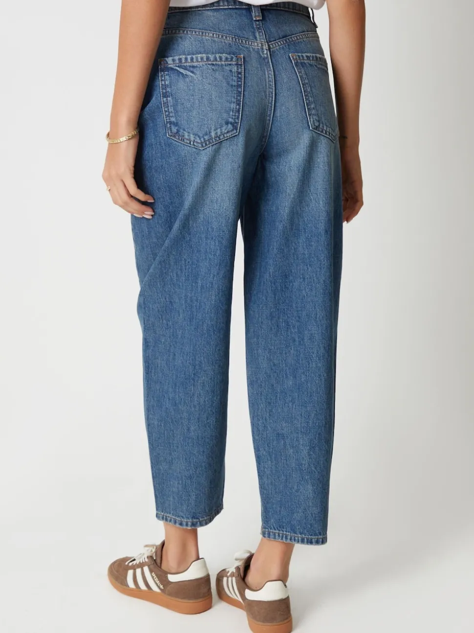 Blauw - Threadbare jeans met ruime rechte pijpen
