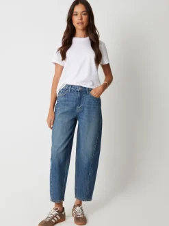 Blauw - Threadbare jeans met ruime rechte pijpen