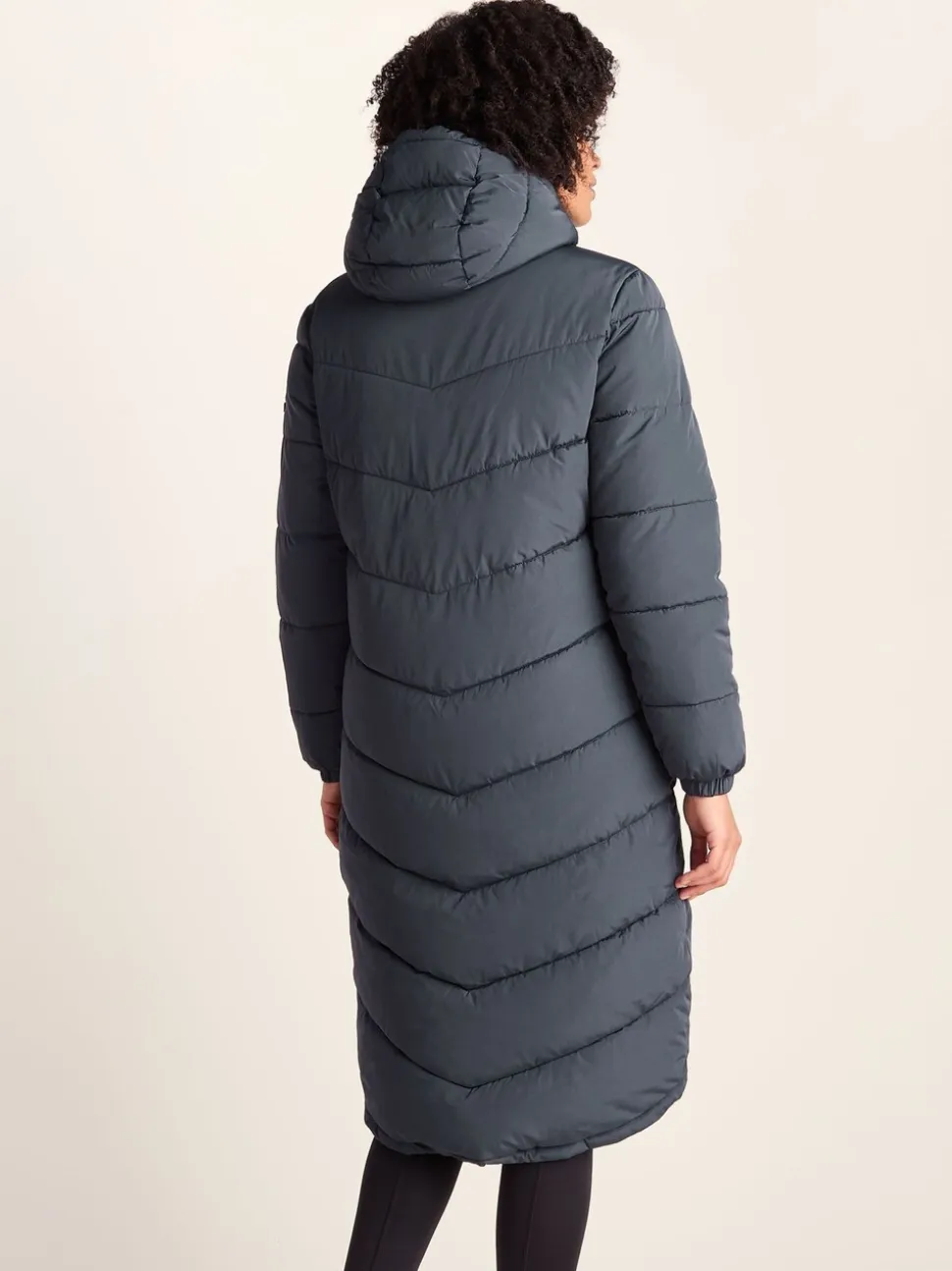 Blauw - Tog 24 Raleigh thermische gewatteerde lange jas met capuchon