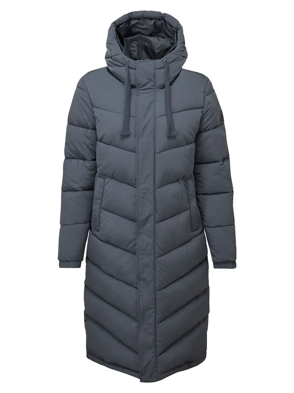 Blauw - Tog 24 Raleigh thermische gewatteerde lange jas met capuchon