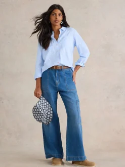 Blauw - White Stuff Sophie overhemd