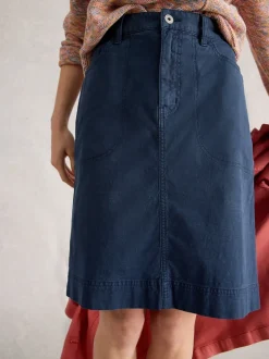 Blauw - White Stuff Tia Chino Skirt