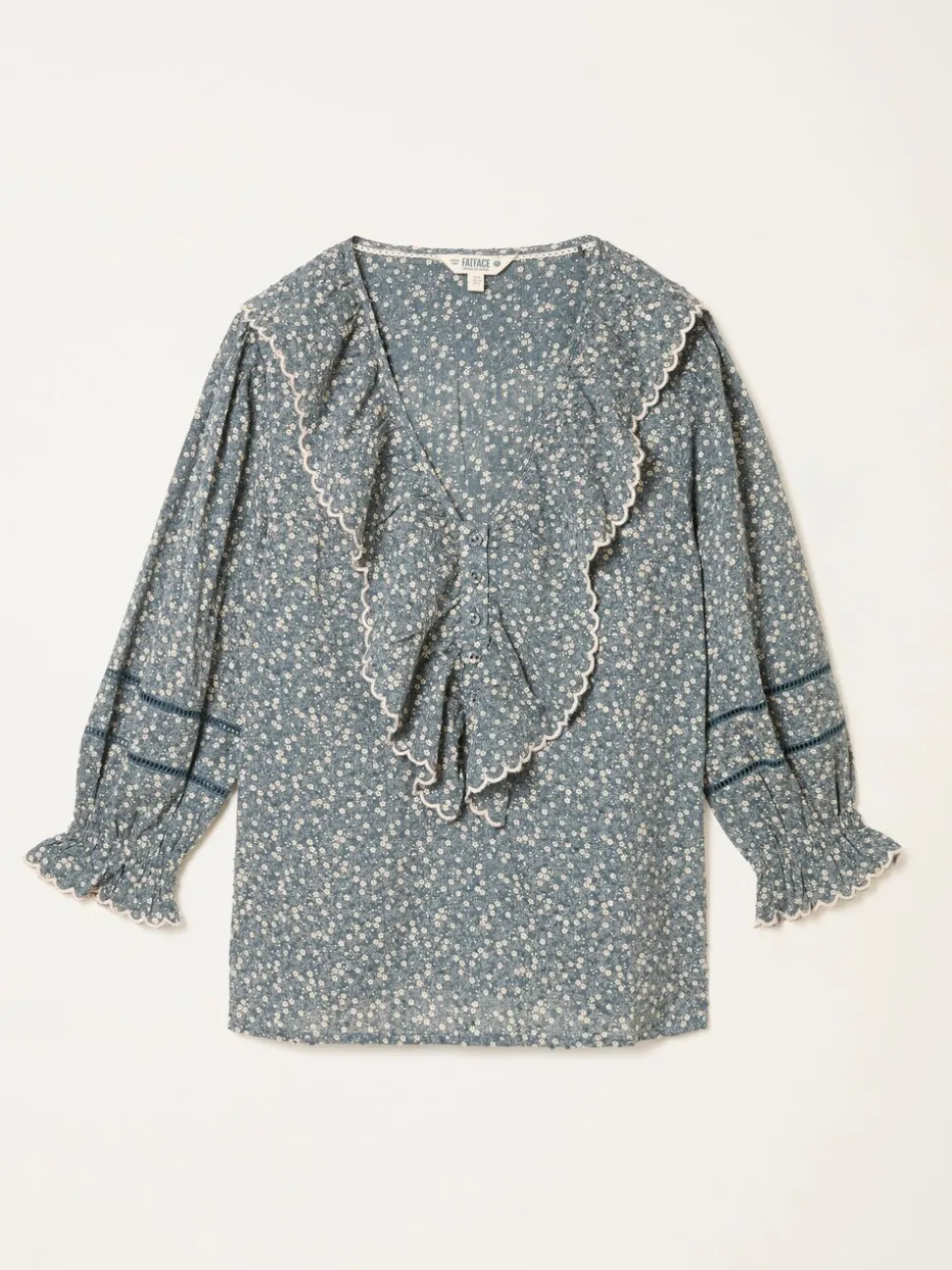 Blauw gebloemd - FatFace Blouse