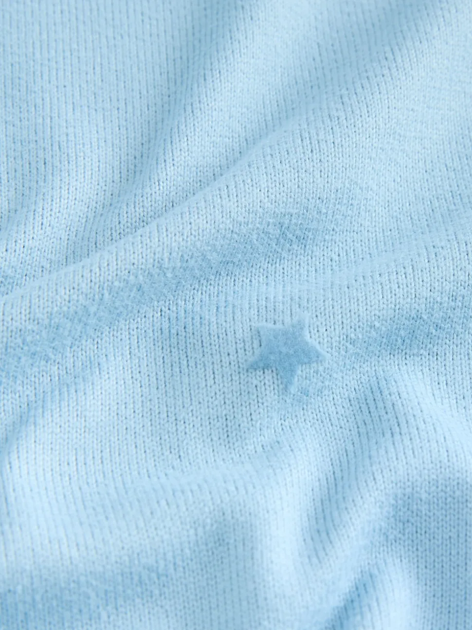 Blauw met sterrenprint - Zachte pyjama met lange mouwen en hartjesprint