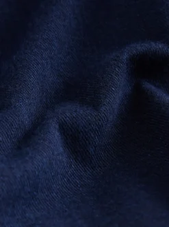 Blauw met wassing - Denim jersey legging met uitlopende pijpen