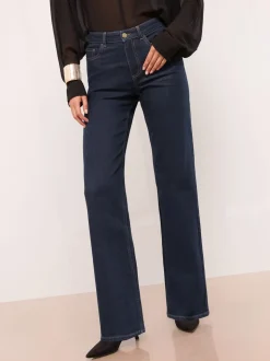 Blauw met wassing - Lipsy Wide Leg Jeans