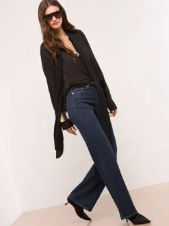 Blauw met wassing - Lipsy Wide Leg Jeans