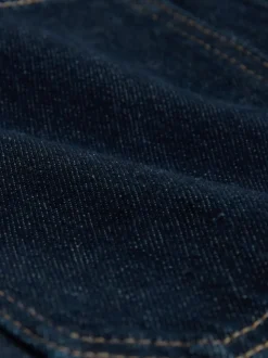 Blauw met wassing - Patch Pocket Mini Denim Shorts