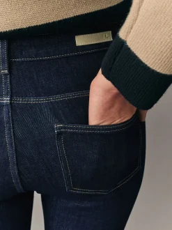 Blauw met wassing - Skinny jeans met 360° stretch