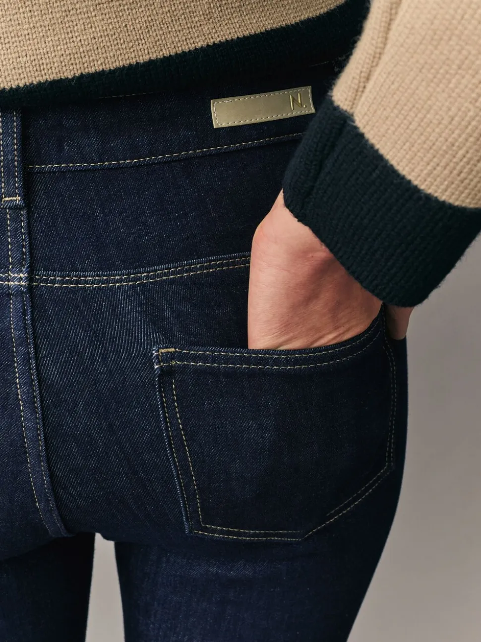 Blauw met wassing - Skinny jeans met 360° stretch