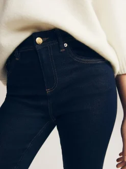 Blauw met wassing - Superzachte bootcut-jeans