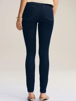 Blauw met wassing - Superzachte skinny jeans