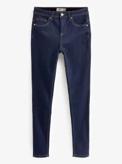 Blauw met wassing - Superzachte skinny jeans
