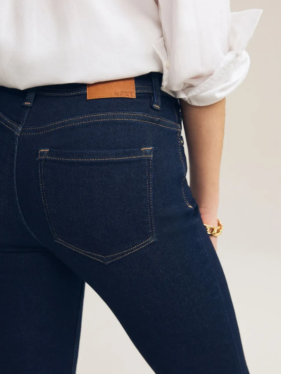 Blauw met wassing - Superzachte slim-fit jeans