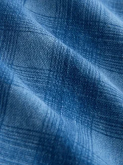 Blauwe denim - Kiltrok met riem