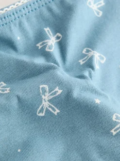 Blauwe strikken - Set van 7 slips met hoog katoengehalte