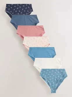 Blauwe strikken - Set van 7 slips met hoog katoengehalte
